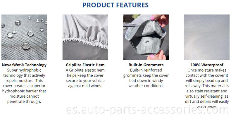 Mejor calidad impermeable al algodón suave de algodón suave de algodón interior de la elasitic cover de lluvia plegable para automóvil